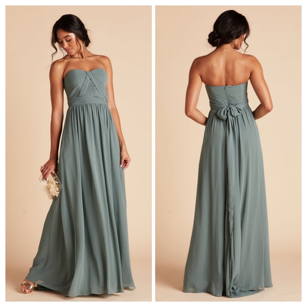 Birdy Grey Strapless Maxi Dress in Sage